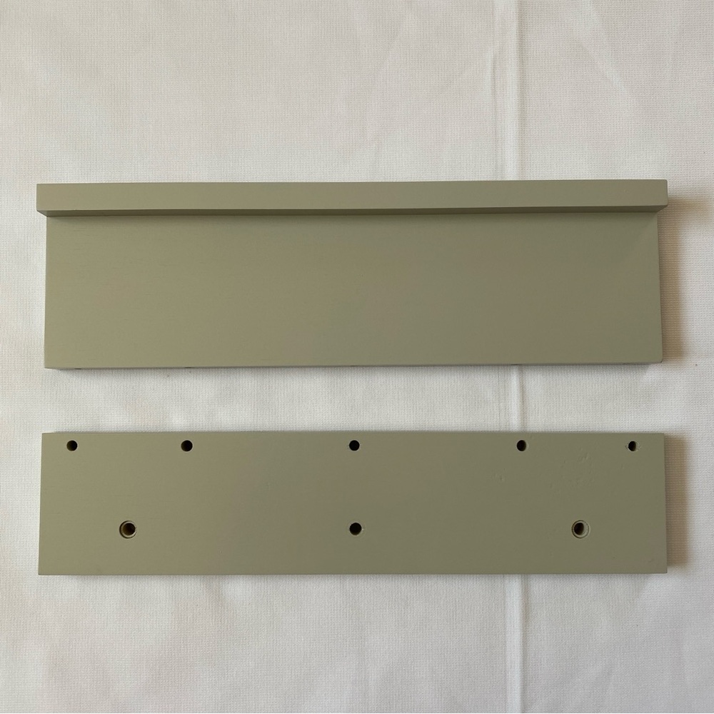 Sleek Olive Green Wall Shelf